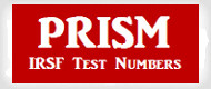 PRISM IRSF Test Number Database