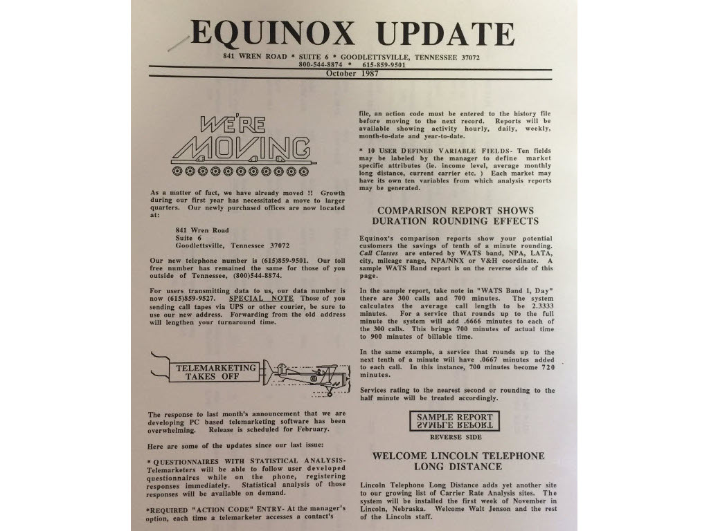 Early Equinox Newsletter