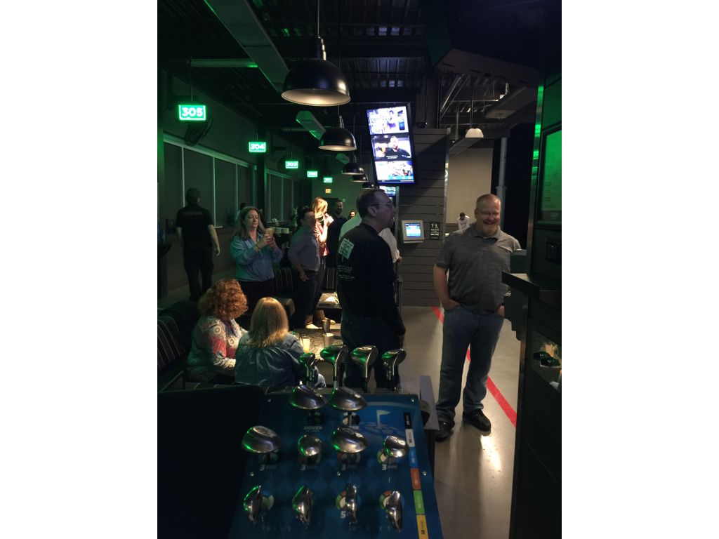 Topgolf offered good food, drinks, and game atmosphere