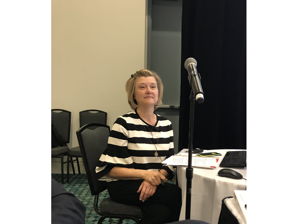 Christi gets ready to present the newest TeleLink features